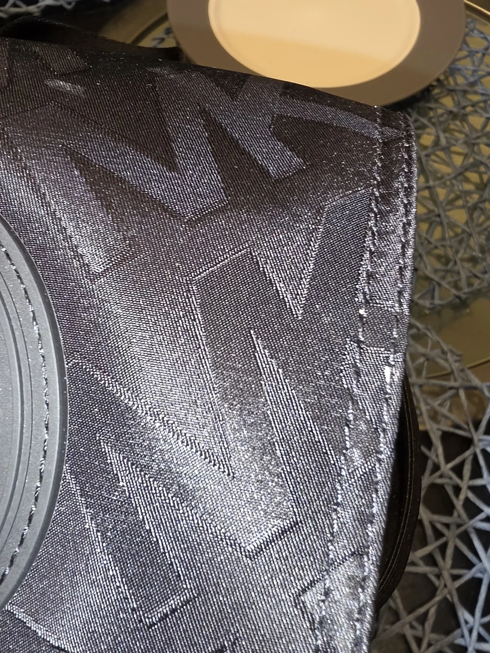 Michael Kors Black Logo Backpack with Raised MK Emblem